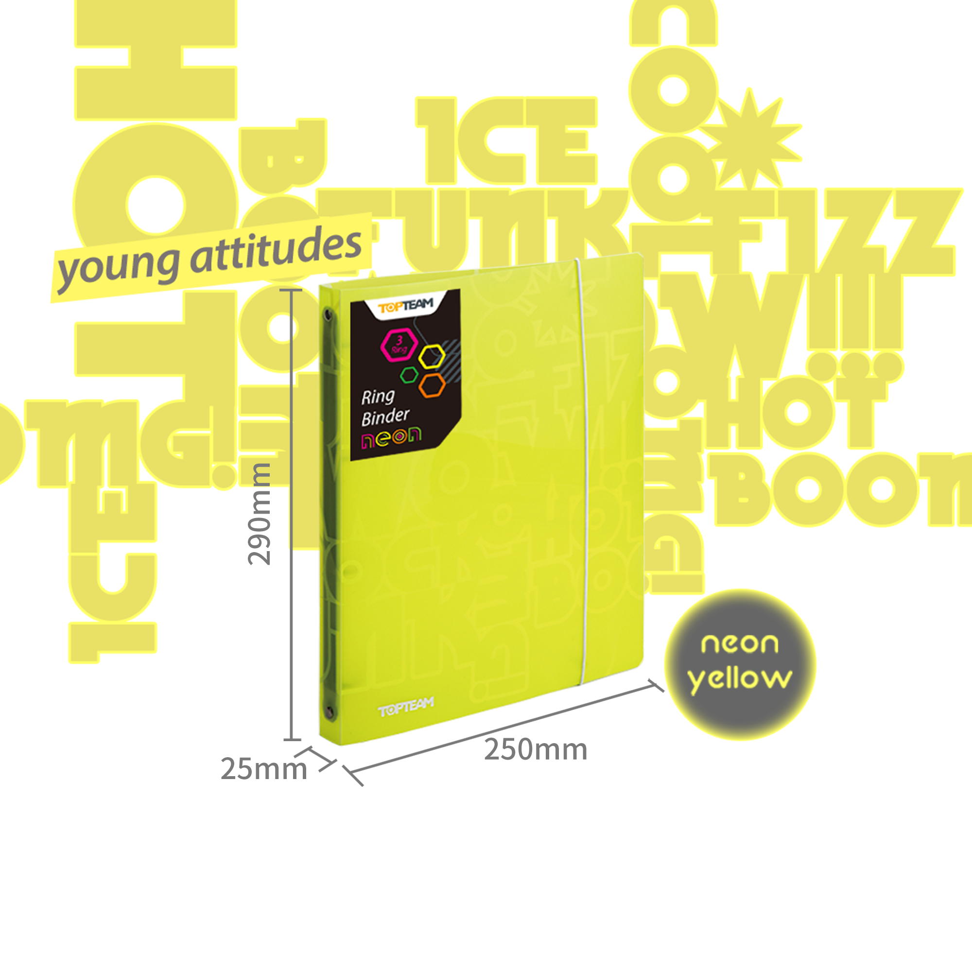 NEON  l   3-O-Ring Binder/ 2-O/4-O
