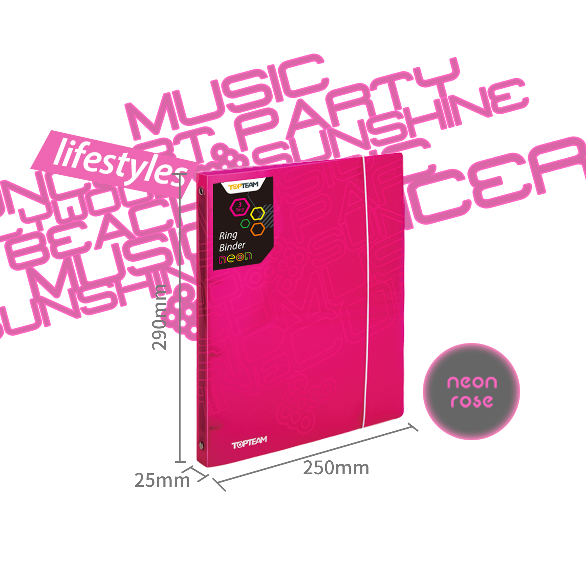 NEON  l   3-O-Ring Binder/ 2-O/4-O