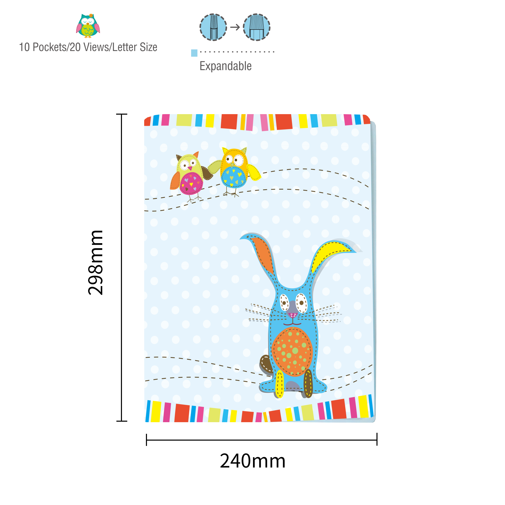 Owl  l   Display book 10 sheets